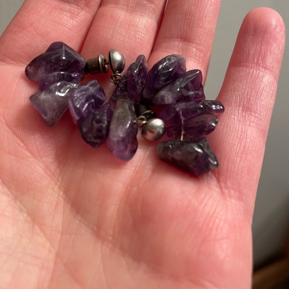 Beautiful amethyst dangle earrings - Picture 3 of 8